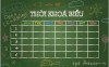 Thời khóa biểu mới (22/12/2015)